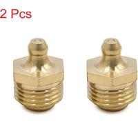 2pcs Graisseur Droit M16x1.5 Laiton Filetage Raccord Graissage Embout pour Voiture Moto