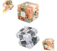 2PCS Grand Labyrinthe Maze Cube,CubeMagique 3D,Roller Ball Maze Cube,Jeu de Labyrinthe de Puzzle labyrinthes,Améliore La Reconnaissance Spatiale Et Cultivez La Pensée Logique, Jeu éducatif