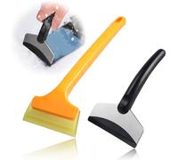 2PCS Grattoir à Glace pour Voiture, Gratte-Glace Voiture Pelle à Neige sans Trace Portable,Dégivrer Les Pare-Brise et Les Vitres Pelle à Neige, Multifonctionnel Raclette Givre Antigivre
