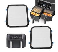 2Pcs Grilles Anti Eclaboussure Projection pour Ninja Foodi Max Dual Zone AF400EU & AF451EU, Magnétique Réutilisables en Acier Inoxydable, Accessoires Air Fryer pour Protection Spirale Chauffante