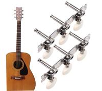 2PCS Guitar Tuning Pegs Machine Heads, 3 + 3 Set Tuning Keys String acoustic guitar chevilles, métal et plastique pour les accords classiques, acoustique