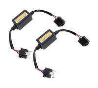 2PCS H4 LED Canbus Decoder avec Connecteurs D'ampli Plug and Play, Empêche les Codes D'erreur et les Scintiller annulateur d’avertissement Résistance Anti-scintillement