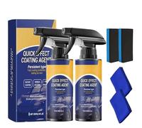 2Pcs Hailoyearn Coating Agent Spray,Advanced Car Quick-Acting Coating Agent Spray,Quick Effect Coating Agent,Waterless Wash Coat Wax Polish Sprays,Long-Lasting Protection