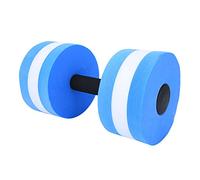 2Pcs Haltères d'exercice Aquatique, Haltères Flottants en Mousse d'eau Rondeur Haltères en Mousse Haltères d'eau Sports Nautiques Exercice d'aérobic Équipement de Fitness pour (blue and white)
