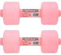 2pcs haltères remplis d'eau Poids appareil de fitness corporel réglable pour Home Officepink