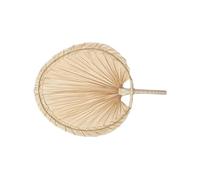 2pcs Hand Woven Hand Fan Peach Shaped Decorative Fans Pour l'Extérieur