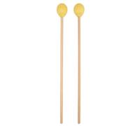 2pcs Handle De Bois Boule Laine Drumstick Marimba Percussion Instrument Musique Accessoires Pour Les D'entraînement Débutants
