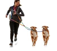 2Pcs Hands Free Laisse de Chien pour Grande 240cm Corde Crossbody Laisse de Chien réfléchissante pour Le Jogging et la Course, Laisses épaissies Mains Libres,laisses de Chiens,de Jogging