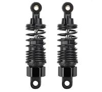 2PCS Haute Performance Amortisseur Ressort Suspension Outil Durable En Métal Amortisseurs pour JLB HSP EM DHK HPI 1/10 RC Accessoires De Voiture Noir Rouge Or Bleu Ruban Violet (Noir)