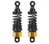 2PCS Haute Performance Amortisseur Ressort Suspension Outil Durable En Métal Amortisseurs pour JLB HSP EM DHK HPI 1/10 RC Accessoires De Voiture Noir Rouge Or Bleu Ruban Violet (Doré)