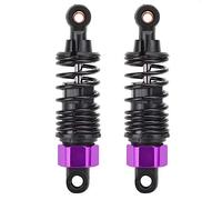 2PCS Haute Performance Amortisseur Ressort Suspension Outil Durable En Métal Amortisseurs pour JLB HSP EM DHK HPI 1/10 RC Accessoires De Voiture Noir Rouge Or Bleu Ruban Violet (Violet)