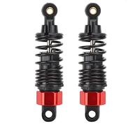 2PCS Haute Performance Amortisseur Ressort Suspension Outil Durable En Métal Amortisseurs pour JLB HSP EM DHK HPI 1/10 RC Accessoires De Voiture Noir Rouge Or Bleu Ruban Violet (Rouge)