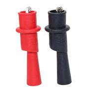 2Pcs Heavy Duty Clip Rubber Electrical Clamp Detachable Insulation for Multimeter Accessories Ergonomic Electronic Repair Accessories