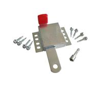 2pcs Heavy Duty Inside Deadlock, Galvanized Steel Garage Door Slide Lock for Most Doors, Locking Sliding Latch for Manual Open Pour Porte
