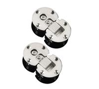 2Pcs Hidden Hinge Folding Hinges Self Supporting 90 Degrees Invisible Cabinet Door Flap Adjustable Zinc Alloy Furniture Hardware(1)