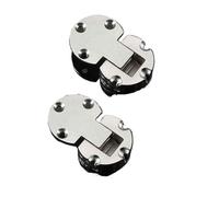 2Pcs Hidden Hinge Folding Hinges Self Supporting 90 Degrees Invisible Cabinet Door Flap Adjustable Zinc Alloy Furniture Hardware(Style 3)