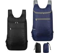 2pcs Hiking Backpack,Portable Foldable Backpack,Waterproof Hiking Bags Ultra Light Foldable Backpack,Waterproof Travel Bags With 2 Pouches For Camping Sport Shopping Picnic