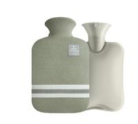 2PCS Hot Water Bottles Bag Water-filling Hot-water for Female Warm Belly Hands and Feet Keep Hand Warmer WaterBag 1000/2000Ml Pour Ventre Cou(Green 1000ml)