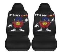 2Pcs Housse De Siège Voiture Universel C'est Mon Adn Guadeloupe Housse De Siège De Voiture Classique Anti-Dérapant Couverture De Selle Avant, pour SUV, Voitures, Berlines