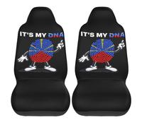 2Pcs Housse De Siège Voiture Universel C'est Mon Adn Île De La Réunion Protection Siège Auto Anti-Huile Respirantes Couverture De Selle Avant, pour Camionnettes, Voitures, Camions
