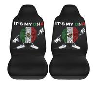 2Pcs Housse De Siège Voiture Universel C'est Mon Adn Mexique Housse De Siège De Voiture Confort Anti-Dérapant Couverture De Selle Avant, pour SUV, Camions, Camionnettes