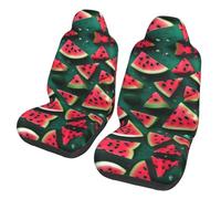 2Pcs Housse De Siège Voiture Universel Pastèque De Rêve Protection Siège Auto Lavable Femme Couverture De Selle Avant, pour Voitures, Camions, SUV