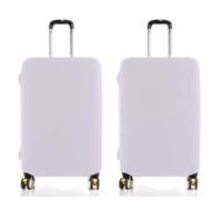 2pcs Housse Protection Valise,Housse De Protection pour Bagages,Elastique Housse De Valise Luggage Cover (Blanc, XL :29-32 inch Luggage Case)