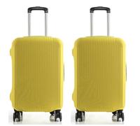 2pcs Housse Protection Valise,Housse De Protection pour Bagages,Elastique Housse De Valise Luggage Cover (Jaune, XL :29-32 inch Luggage Case)