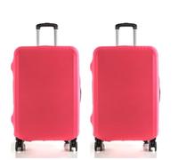 2pcs Housse Protection Valise,Housse De Protection pour Bagages,Elastique Housse De Valise Luggage Cover (Rose,S :18-20 inch Luggage Case)