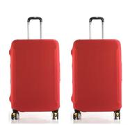 2pcs Housse Protection Valise,Housse De Protection pour Bagages,Elastique Housse De Valise Luggage Cover (Rouge,M :22-24 inch Luggage Case)