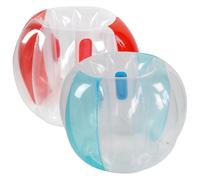 2pcs Human Hamster Ball, 35x29.5 Balls de pare-chocs gonflables pour les enfants, PVC à l'épreuve avec poignée intérieure et ceinture de fixation pour l'aire jeux, la cour, le parc (sans équipemen