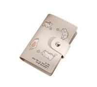 2pcs ID Cards Holders Anti Thief Cartton Cat Bank Credit Bus Cover Business Shield Card Holder Coin Pouch Wallets Bag Organizer(Cat)