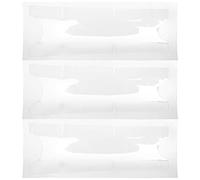 2pcs Ike Crnk Autocollants Trnsprint Film Protecteur de Couleur Transparente Couleur Claire Autocollant Protecteur Couloir Translucide pour Le Démarrage, Ruban de Guidon (A) (Black)