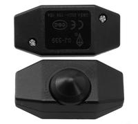 2pcs Inline Rotary Dimmer Switch 1A 220V No Neutral | No neutral wire needed, direct L connection, thick cable compatible, 1 indoor use only