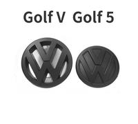 2pcs Insigne logo emblème avant grill -arrière coffre Noir mat pour Volkswagen VW golf 5 V