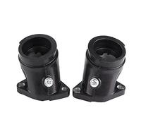 2pcs Interface de Carburateur, Keenso Adaptateur d'Interface de Carburateur d'Admission de Moto Carb Carburant en Caoutchouc