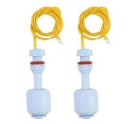 2PCS Interrupteur à Flotteur Vertical Interrupteur de Niveau à Flotteur Bleu Capteur de Niveau d'eau Switch Liquid Controller pour Hydroponie Jardinage Aquarium Réservoir de Piscine 10W 52 mm Bleu