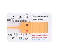 2pcs jauges de profondeur de bande de roulement pour remorque de moto de voiture, outil de mesure de trousseau de roue van créatif et utileIntelligence pratique.