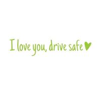 2pcs Je Taime Conduisant Autocollant Miroir Sûr, Autocollant Rétroviseur Voiture Drôle, Conduisez L'autocollant Voiture Sûre Avec Coeur, Je Taime Auto Décalcomanies Enêtre Conduisant Coffres Forts
