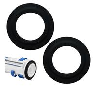 2PCS Joint Chasse d'Eau WC en Silicone, 72 mm x 45 mm Joints Valve Chasse-d'eau de Rechange, Compatible avec Siamp Optima 49 50，Rondelle d'Étanchéité pour Mécanisme de Toilette, Noir