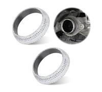 2pcs Joints de Collecteur d'Échappement pour Voiture, 65 mm Brides d'Échappement Scellées Joint d'Étanchéité Silencieux pour Éviter Fuites Entre Tuyau et le Collecteur et Réduire le Bruit