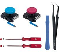 2Pcs Joystick Analogique 3D de Remplacement et Kit d'outils de Reparation pour Manette NS Switch/Switch OLED Joy-Con/Switch Lite. (Pas pour Switch 2)