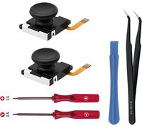 2pcs Joysticks Analogiques 3d À Effet Hall Anti-Dérive Pour Switch, Kit D'outils De Réparation Pour Manettes Ns Switch/Switch Oled/Switch Lite Joy-Con