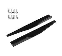 2PCS Jupe Latérale Arrière Universelle, Jupe Latérale Car Body Styling Noir Brillant ABS Résistant à L'usure Jupe Latérale Universelle Pour Modification Automobile