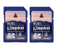 2PCS Kingston Digital carte SD SDHC 8Go SDHC Class 4 en vrac (sans l'emballage )