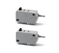 2PCS KW3A Micro Interrupteur 125V/250V 16A Interrupteur Normalement Ouvert 2 Pin Contact Argent pour Micro-ondes Four Lave-linge