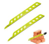 2Pcs Lames De Scie Sabre, Lame Scie Sabre Brique, Qualité De L'Acier Au Carbure, Pour Couper Briques, Le BéTon, Briques De Mortier, Panneaux Composites En Ciment (20in)