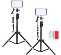 2Pcs Lampe Vidéo Rgb Accessoires De Photographie De Lumière De Caméra 136 Led 10W 2500K-6500K 7 Couleurs & 5 Effets Pour Vlog, Diffusion En Direct, Youtube,Tiktok[GOP6254892]