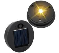 2PCS Lampes Solaires De Rechange, 7cm Lampion Solaire Exterieur avec LED Claires Remplacement de Couvercles Solaires pour Lampes Solaire, Extérieur Décoration Jardin, Bricolage