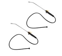 2pcs Lance Remplacement pour Ryobi P2800 P2803, 60cm Lance Nettoyeur Haute Pression Acier Inoxydable Gâchette avec 120cm Tuyau Buse Réglable & 2 Joints s'Adaptent au Tuyau 3/8 Pouces